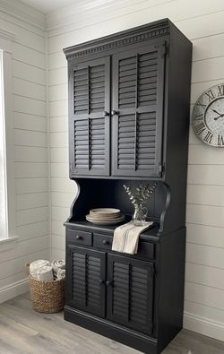 2pc Ethan Allen Coffee Bar Hutch- delivery available