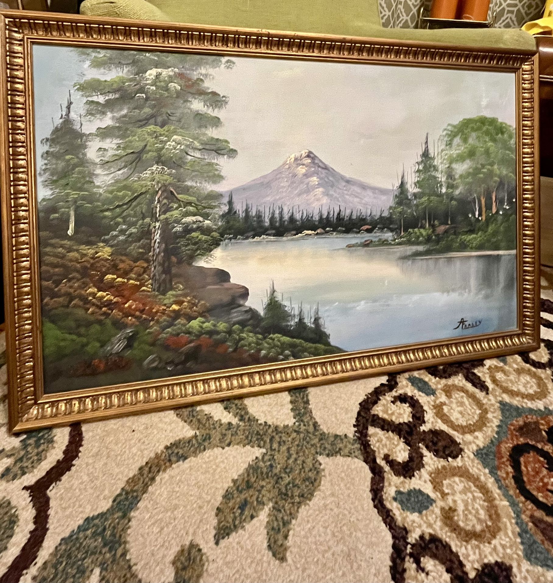 Framed Nature Oil Painting