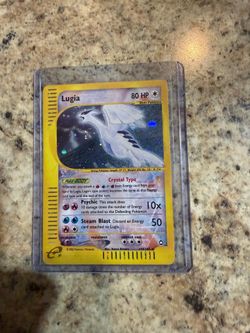 Vintage Pokémon Crystal Lugia holographic card. One of the most iconic and sought-after Pokémon cards ever made. I’ve owned this card for over 13 year