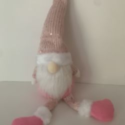 Gnome Plush Pink Holiday Decor NEW