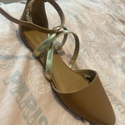 Gold & Brown Flats 