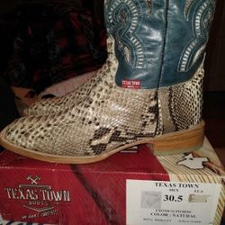 Genuine Python Cowboy Boots