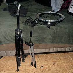 Professional photography light fixtures and tripods