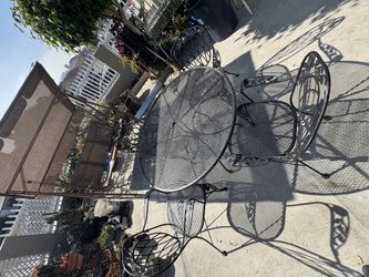Iron outdoor dining set