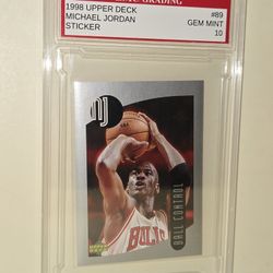 1998 UPPER DECK MICHAEL JORDAN STICKER