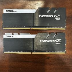 2 Trident Z RGB DDR4 Ram sticks 8gbs each