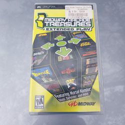 PSP Game Midway Arcade Treasures Good Condition