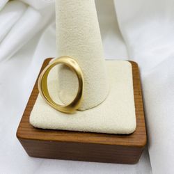 LIA SOPHIA dusty gold classic medal ring band  New