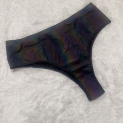 New 2x light reflective swim bikini bottom shorts festival rave raver outfit