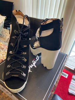 Women fashion wedge size 10