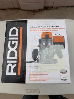 New RIDGID R22002 2 Peak HP Fixed Base Router