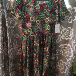 Beautiful Floral Lularoe Dress   Size L