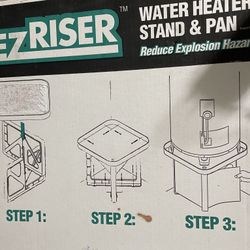 New Water Heater Stand & Pan 