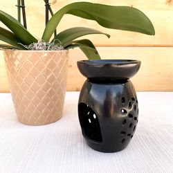 Yankee Candle Black Soapstone Wax Warmer