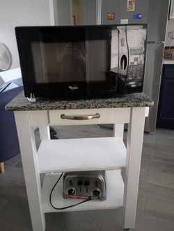Kitchen cart with granite top