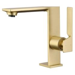 Bathroom Faucet Single Handle Sink Basin Mixer Tap Modern Art Faucet for Bathroom Vanity Sink G50