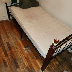 Twin bed and Mattress $90