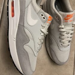 Nike Air Max 1 Pure Platinum Orange Size 8.5
