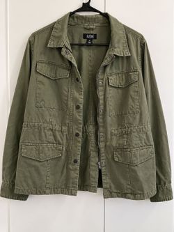 a.n.a Olive Green Military Utility Jacket XL