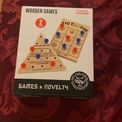 Mini Wooden Travel Games, 2 Pcs 