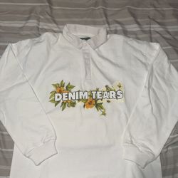 Denim Tears Jesus Portrait Rugby Shirt (medium)