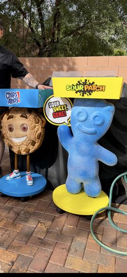 Sour Patch Kids Character Candy Store Display w/ Storage Tray Rolling Wheels NIB