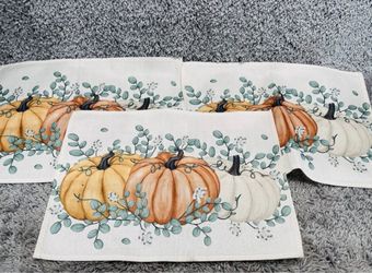 Artoid Mode Placemats Thanksgiving Fall Autumn 12" x 18" Decorative Set Of 3
