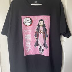Demon Slayer Shirt, Kimetsu No Yaiba Anime, Nezuko Kamado T-Shirt Size L