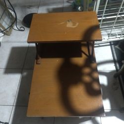 Chair And Mid Century Side Table 