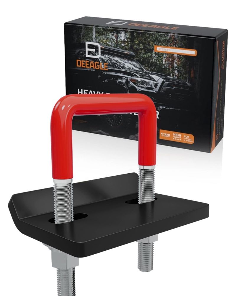 DEEAGLE Hitch Tightener Anti Rattle Stabilizer For 1.25" To 2" Trailer Hitches Reduce Movement On Hitch Mount Cargo Carrier Bike Rack Boat, RV Accesso