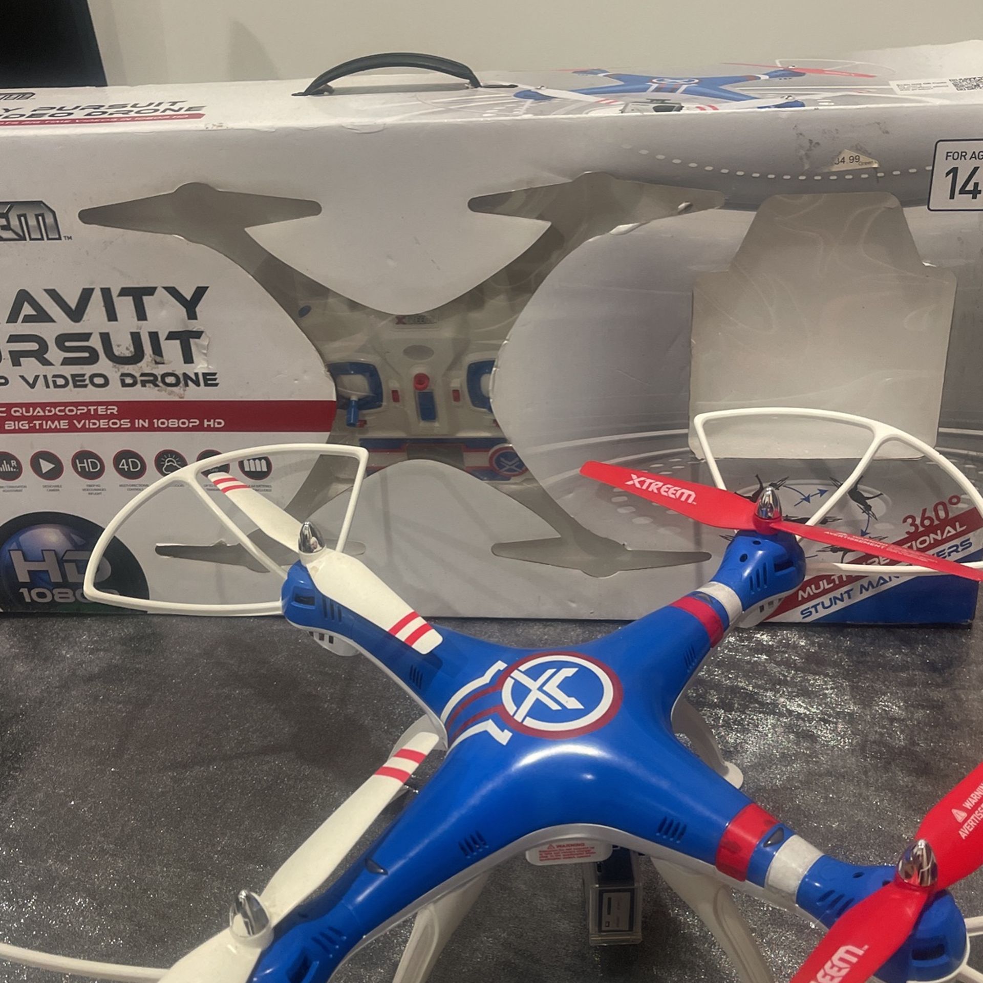 Xtreem Gravity Pursuit 1080p Video Drone