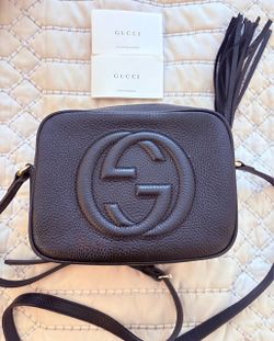 Gucci Black Purse Handbag with Strap