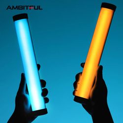 AMBITFUL BL-240 RGB Video Light, Full-Color RGB Tube Light, Handheld RGB Light Stick,2600K-6000K Adjustable, 9 FX Light Effect, Magnet Design, with Ca