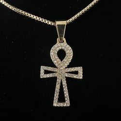 Gold Ankh Cross ✝️