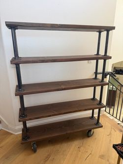 One of a kind commissioned industrial bookshelf One of a kind commissioned industrial bookshelf