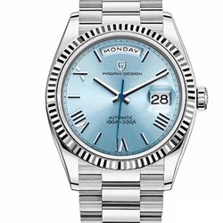 Pagani Design Tiffany blue face  Day-Date 36MM Automatic Mechanical Watch unisex