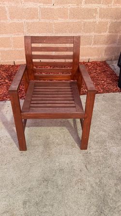 Outdoor Wooden Slat Armchair