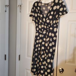 Black Dress With White Polka Dots