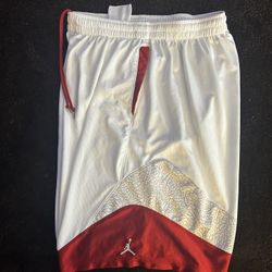 Mens Retro 3 Jordan White Cement Shorts - Size 2XL 