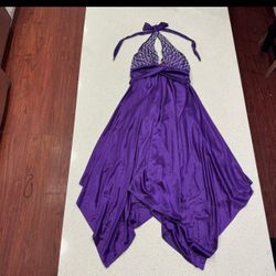 Y2K SCALA Asymmetrical Halter Babydoll Whimsigoth Formal Prom