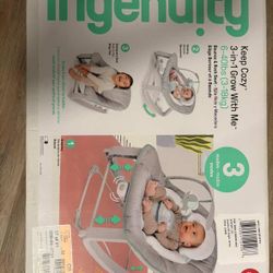 Ingenuity Keep Cozy 3-in-1 Grow With Me Baby Bouncer Rocker And Toddler Seat