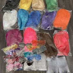 Colorful Costume Wigs W/ Matching Sunglasses