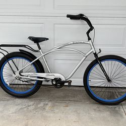 Like a Silver Bullet - Electra Sparker spl 3 Speed Aluminum Frame Fat Tire Beach Cruiser Bike