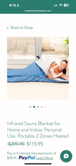 Healthy Home Helper’s FIR Sauna Blanket 2 Zone
