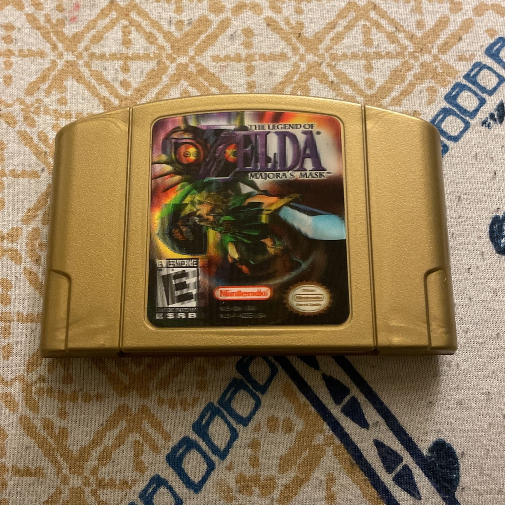 The Legend of Zelda Majora's Mask N64 Nintendo 64 Authentic Gold