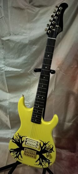 Custom 1980's electric guitar with new gig bag