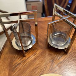 Beautiful Silver Candle Holders