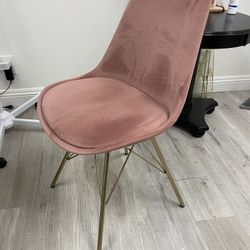 Pink Velvet Chair