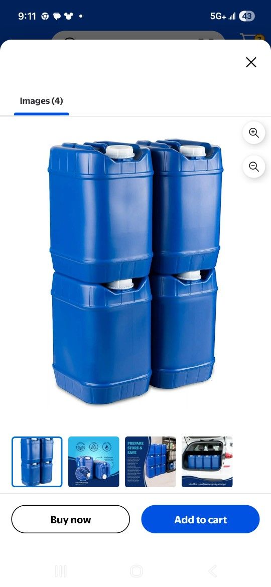 5 Gallon Stackable Liquid Storage Containers