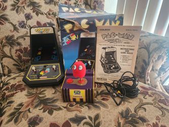1980s Coleco Pac-Man Tabletop Arcade Game with Box also plug in play Pac-Man $130
